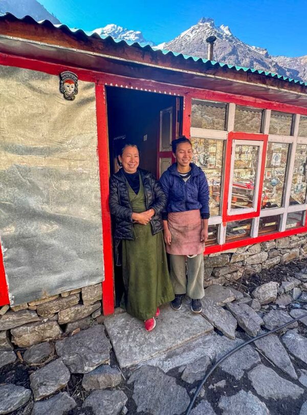 Local Tea Shop Sisters in Langtang, Nepal, Gurkha Expeditions