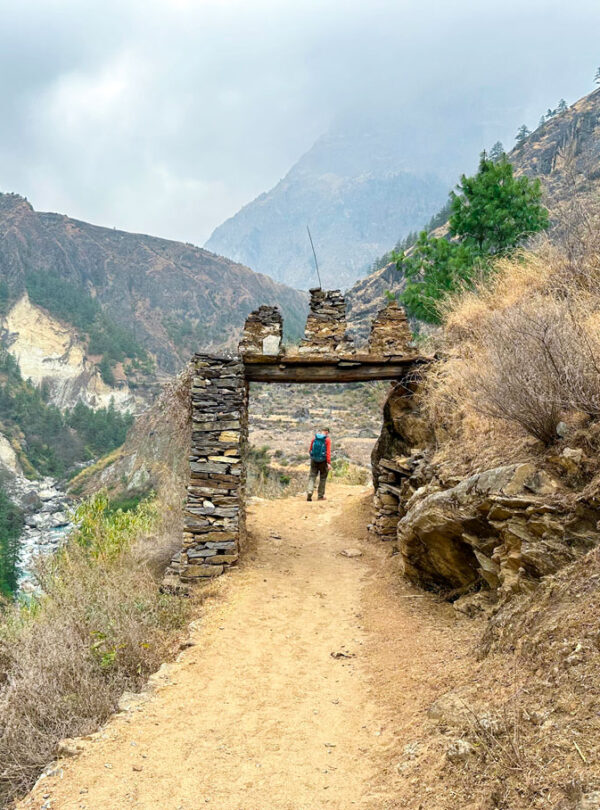 Stone Gate at Manaslu Circuit Trekking Trail 2024, Gurkha Expeditions