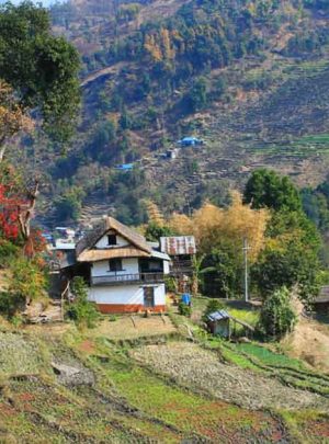 Traditional House on Arun Valley