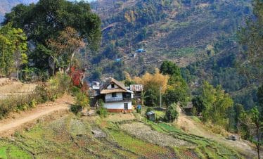 Traditional House on Arun Valley