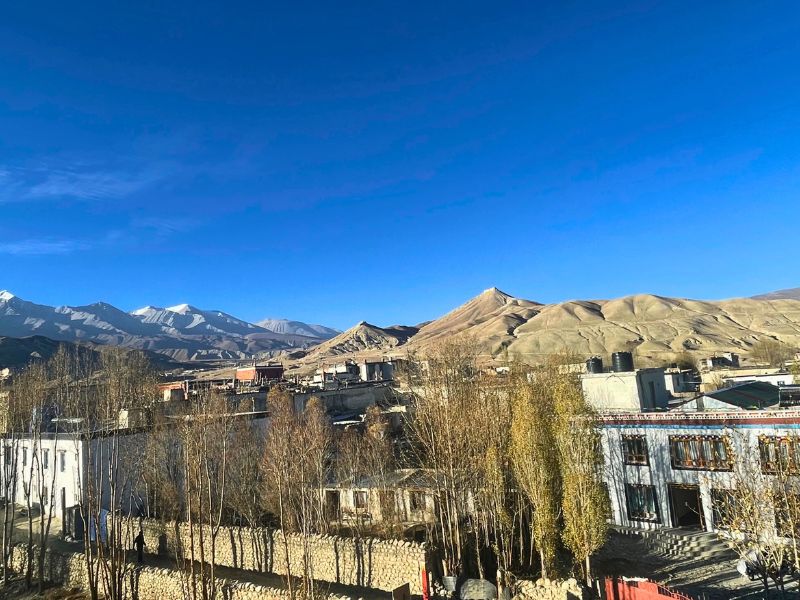 The walled city of Mustang, Nepap